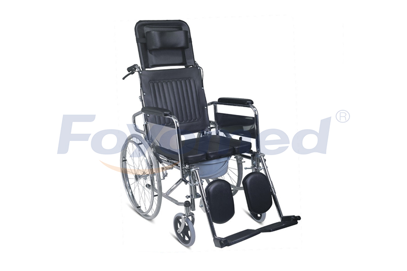 Foldable Chromed Steel Wheelchair FYR1110
